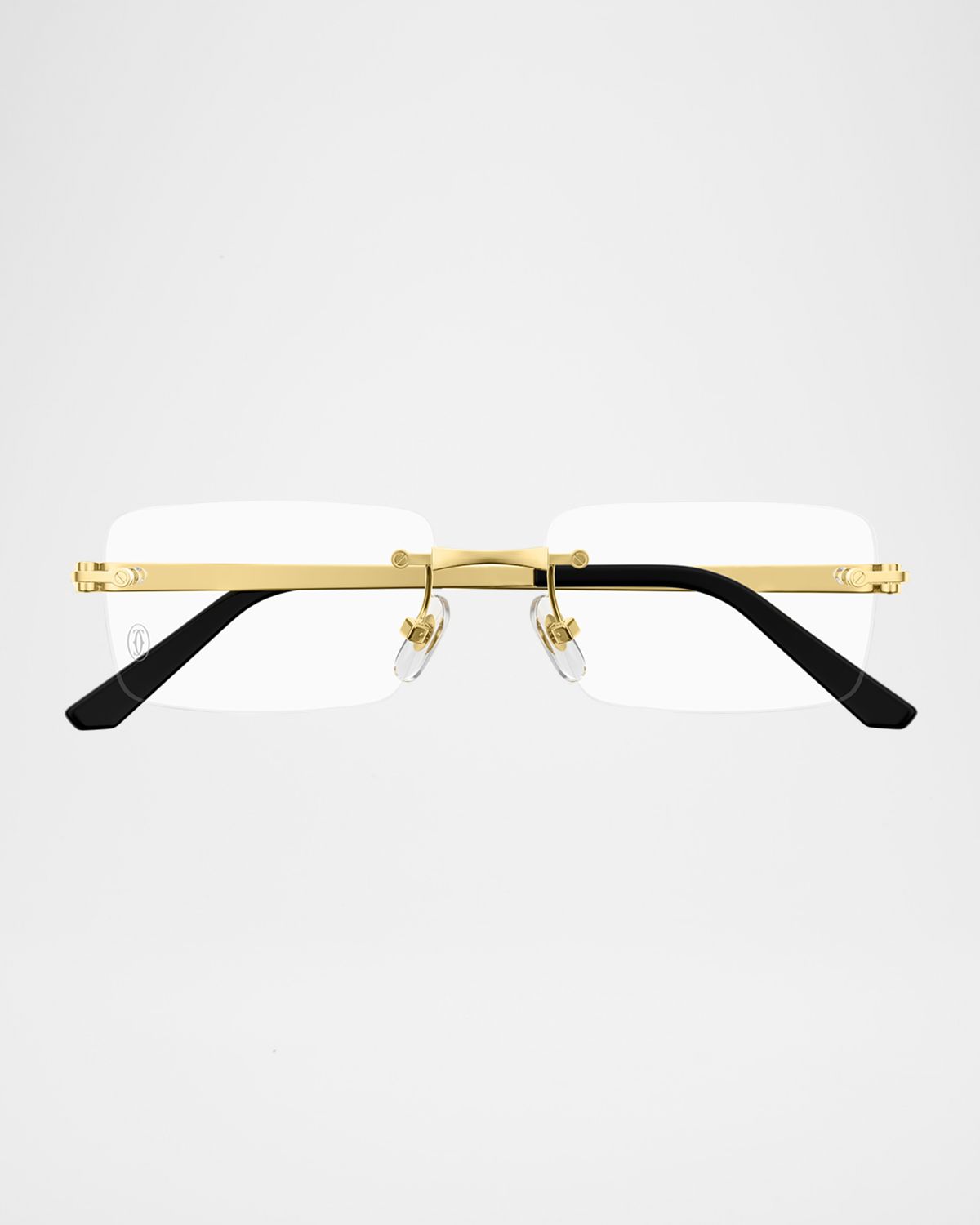 Cartier Men 's Titanium Rectangle Optical Frames