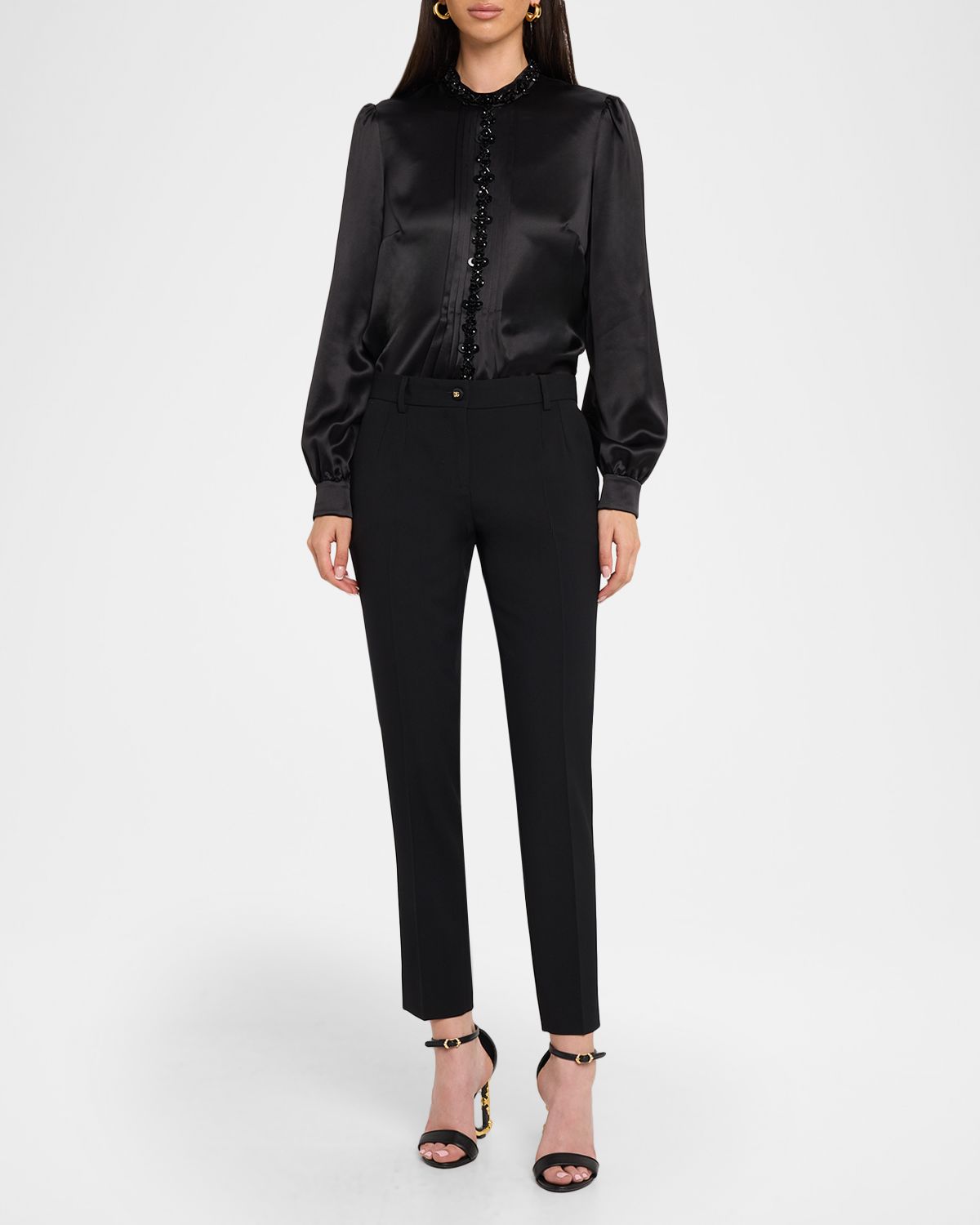 Dolce & Gabbana Tailored Wool-Blend Pants