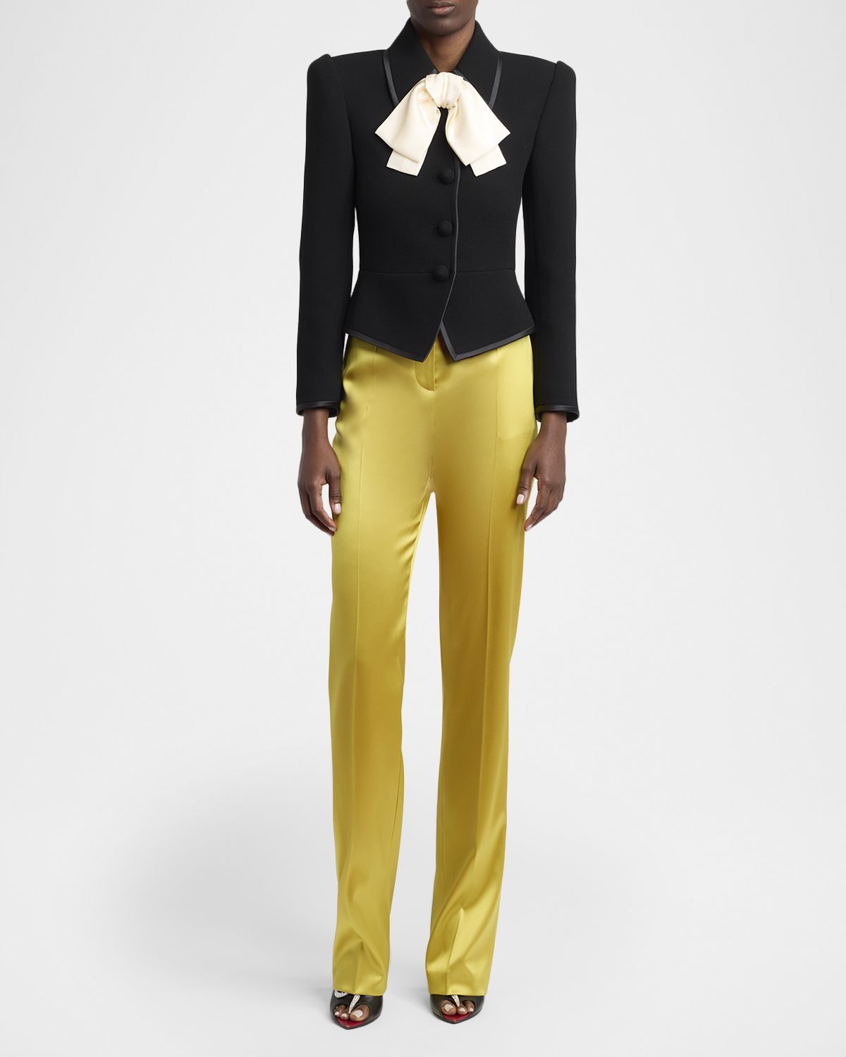 Valentino Garavani Campion Bow Single-Breasted Jacket