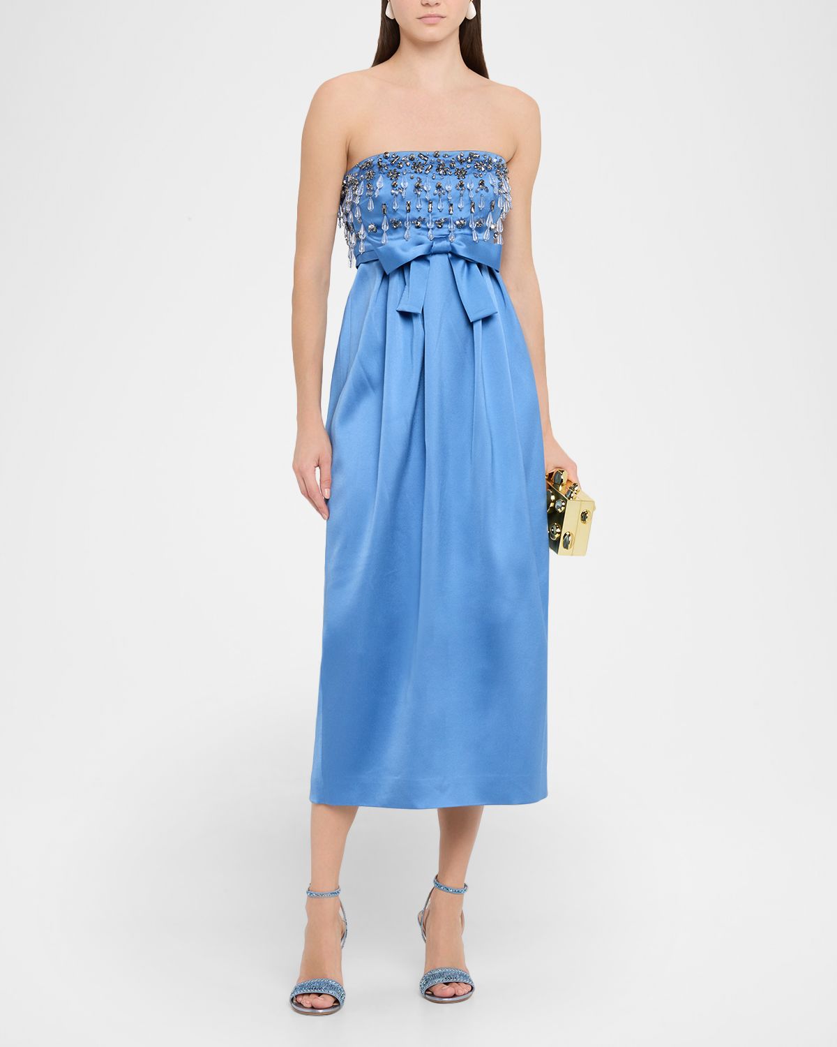 Cinq a Sept Zelina Strapless Gemstone Dress