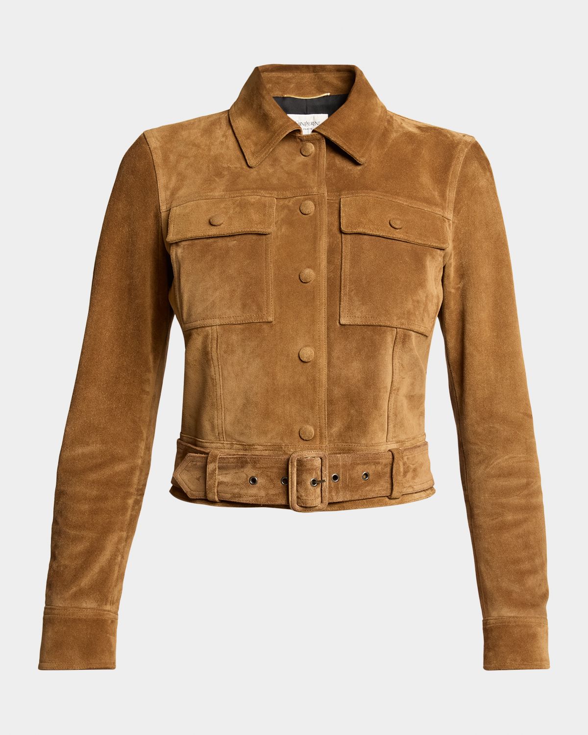 Saint Laurent Belted Suede Jacket | Thumbnail 6 Saint Laurent Belted Suede Jacket | Thumbnail 6