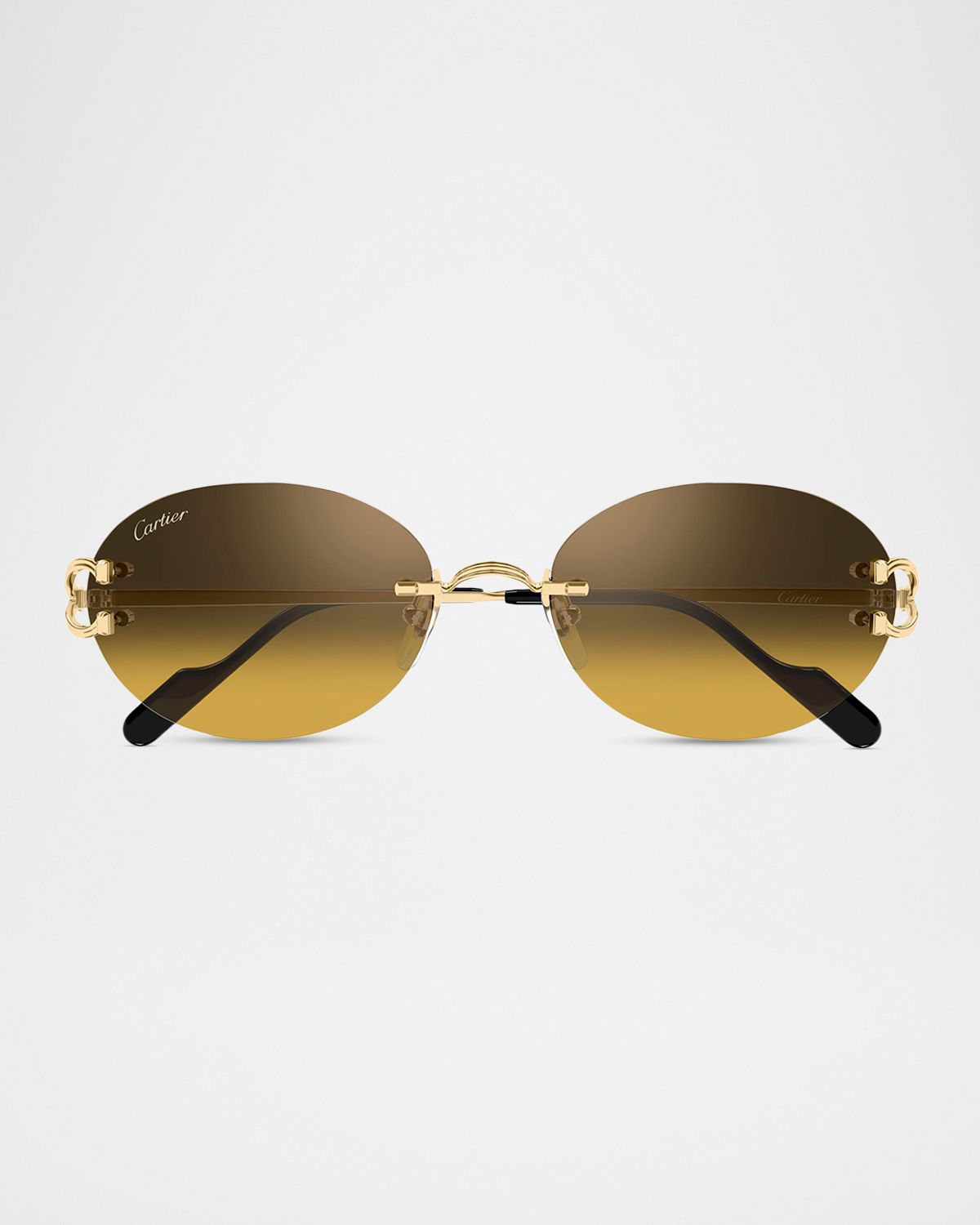 Cartier Men 's CT0551S-009 Metal Round Sunglasses
