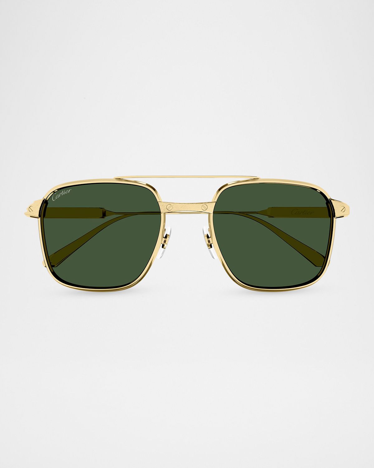 Cartier Men 's CT0610S-002 Double-Bridge Titanium Aviator Sunglasses | Thumbnail 4 Cartier Men 's CT0610S-002 Double-Bridge Titanium Aviator Sunglasses | Thumbnail 4