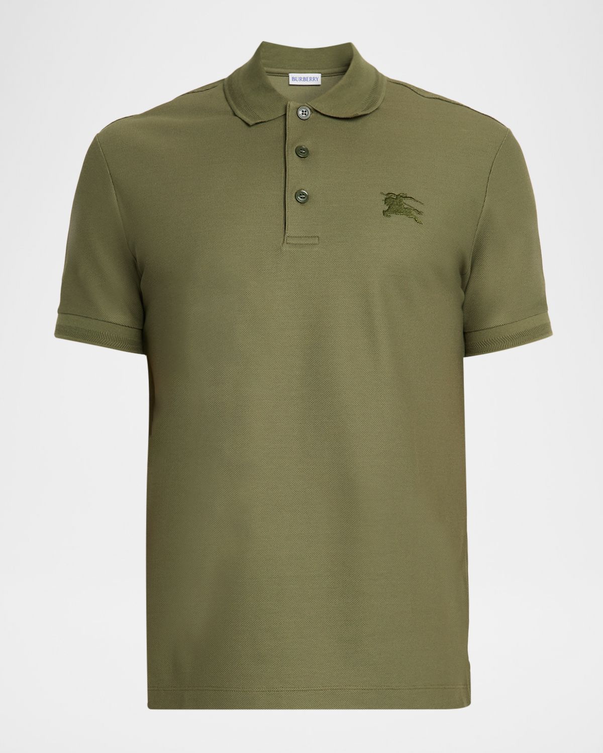 Burberry Men 's Cotton Embroidered EKD Polo Shirt | Thumbnail 6 Burberry Men 's Cotton Embroidered EKD Polo Shirt | Thumbnail 6