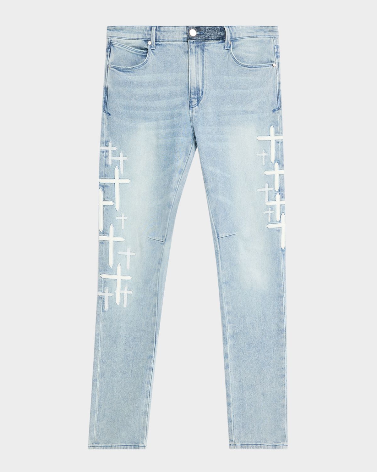 RTA Men 's Bryant Skinny Jeans in Coastal Drift Cross Patch
