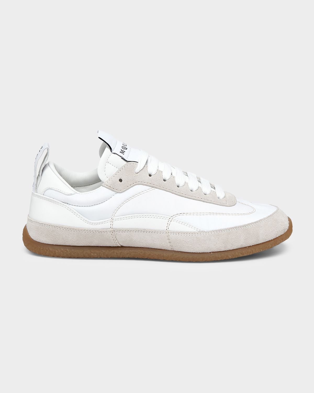 McQueen Men 's EC1 Suede and Nylon Low-Top Trainers | Thumbnail 4 McQueen Men 's EC1 Suede and Nylon Low-Top Trainers | Thumbnail 4
