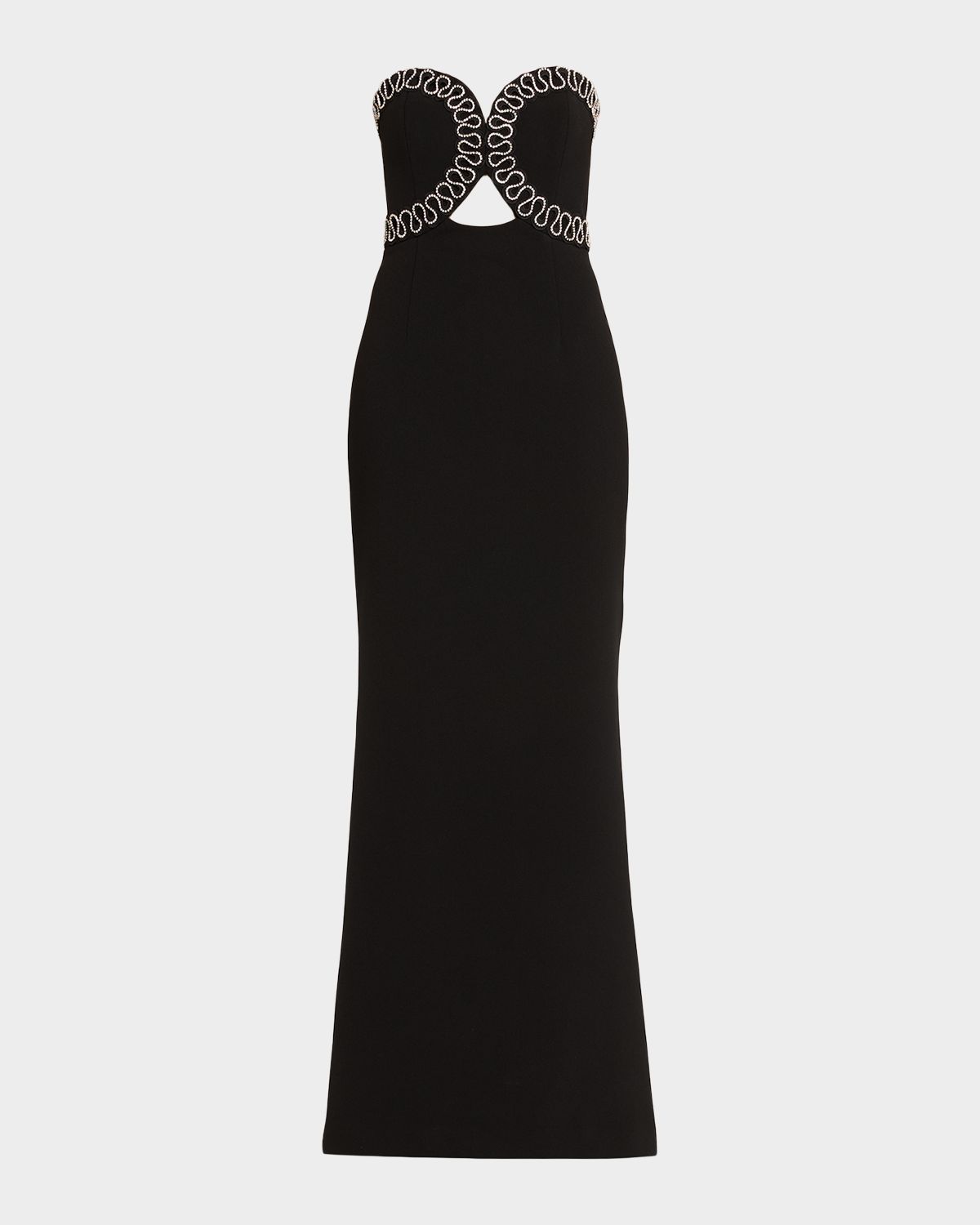 REBECCA VALLANCE Nyx Strapless Diamante-Trim Column Gown | Thumbnail 6 REBECCA VALLANCE Nyx Strapless Diamante-Trim Column Gown | Thumbnail 6