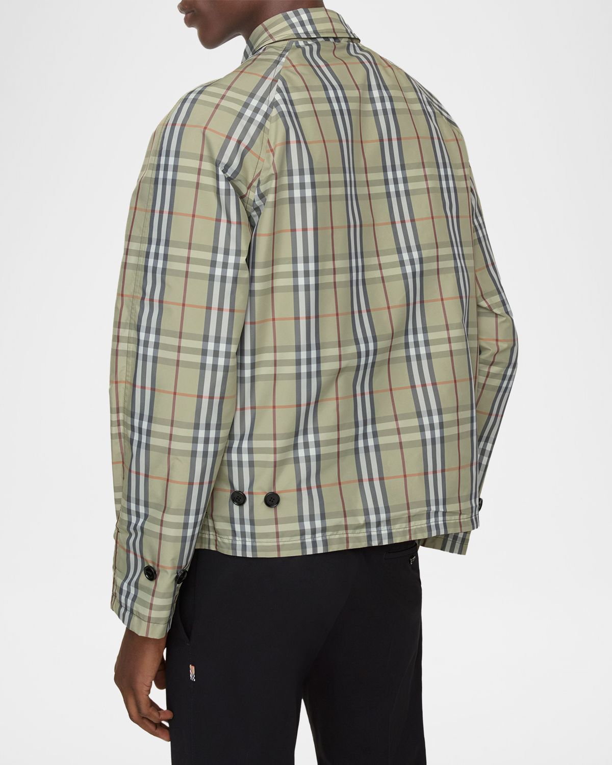 Burberry Men 's Reversible Check Cotton Hooded Jacket
