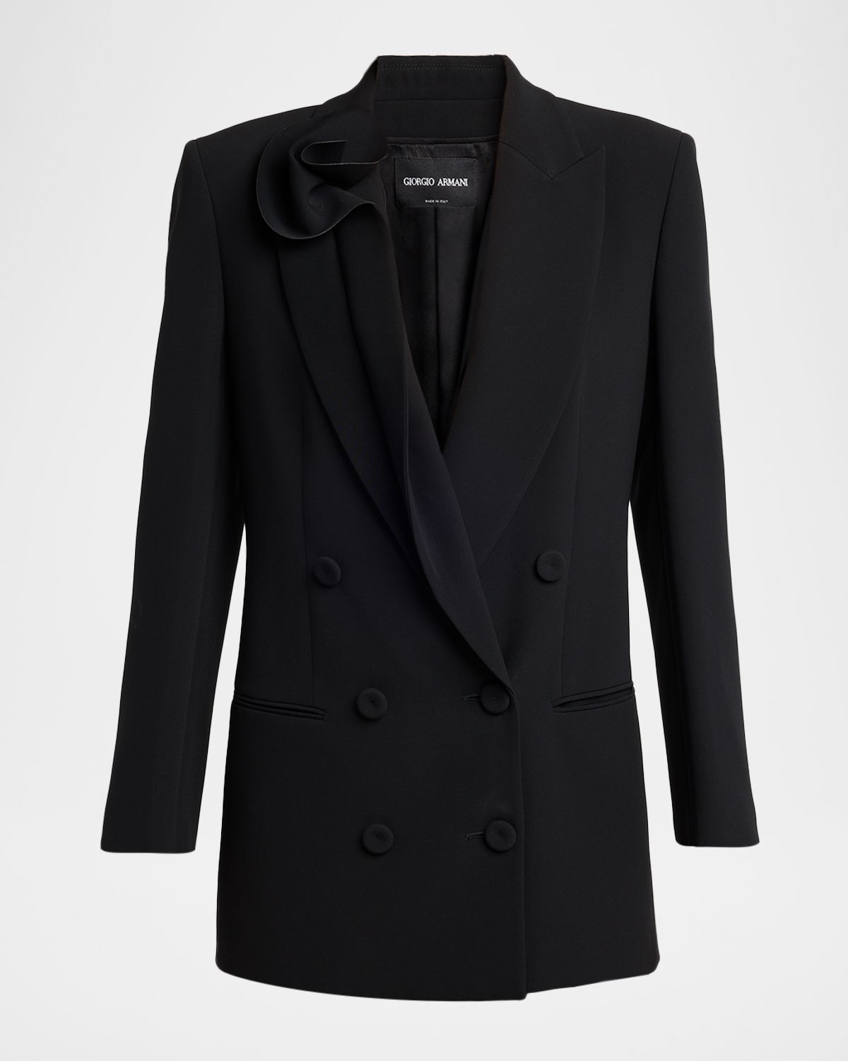 Giorgio Armani Rosette Lapel Double-Breasted Blazer Jacket | Thumbnail 6 Giorgio Armani Rosette Lapel Double-Breasted Blazer Jacket | Thumbnail 6