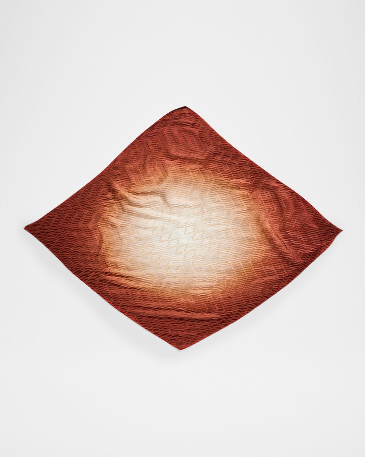 Giorgio Armani Pleated Ombre Silk Stole, 35.4"