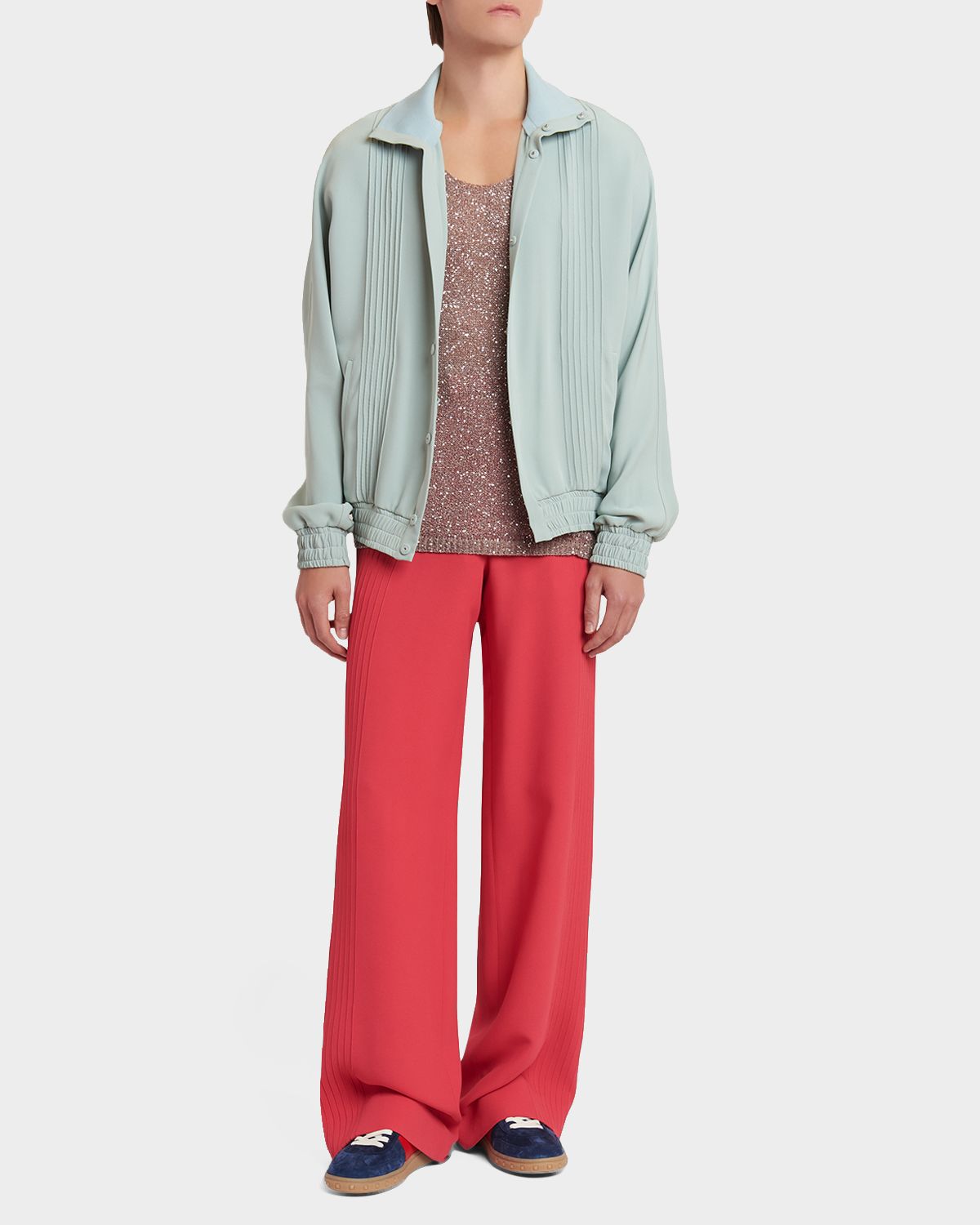 Valentino Garavani Men 's Silk Pants