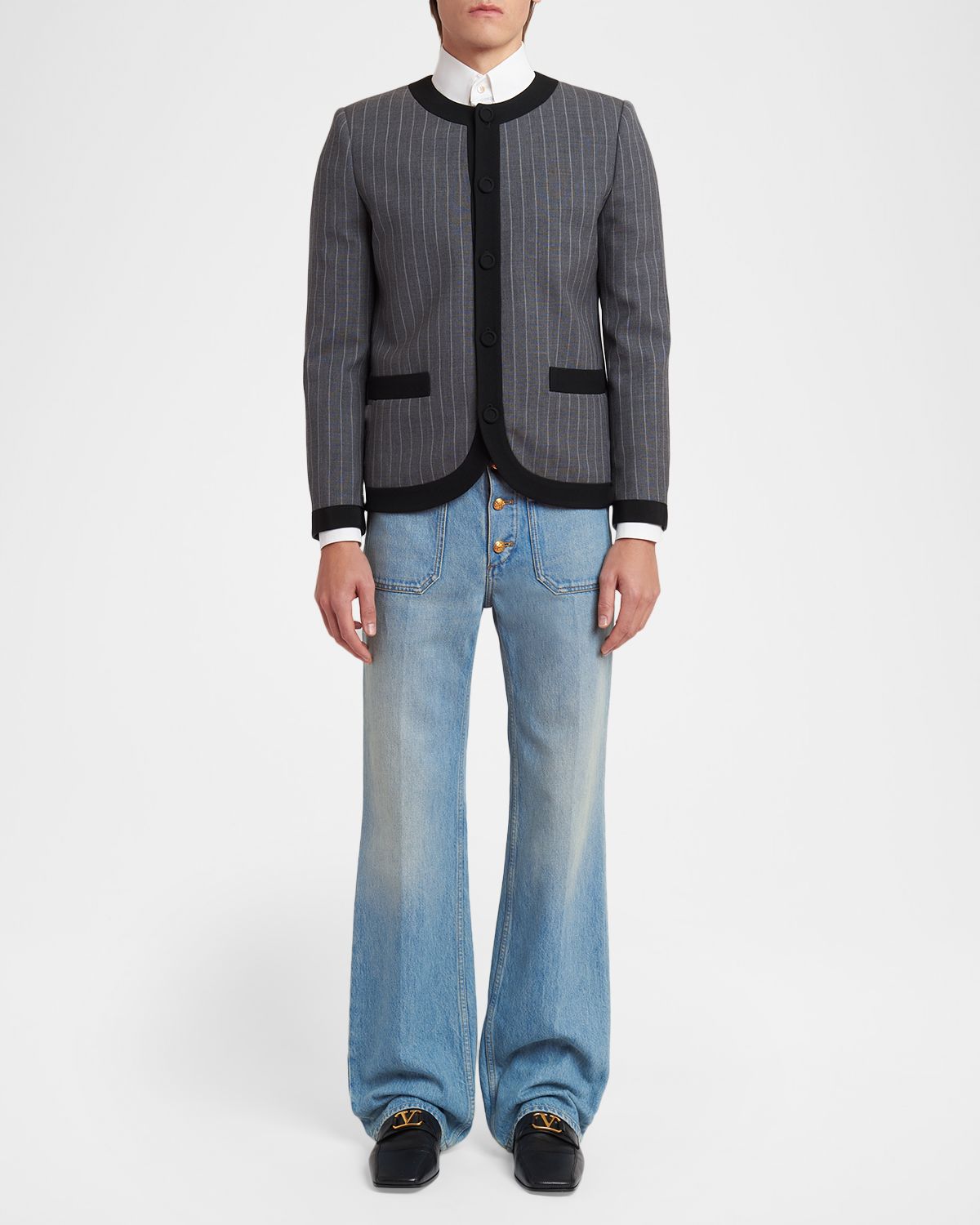 Valentino Garavani Men 's Patch Pocket Jeans