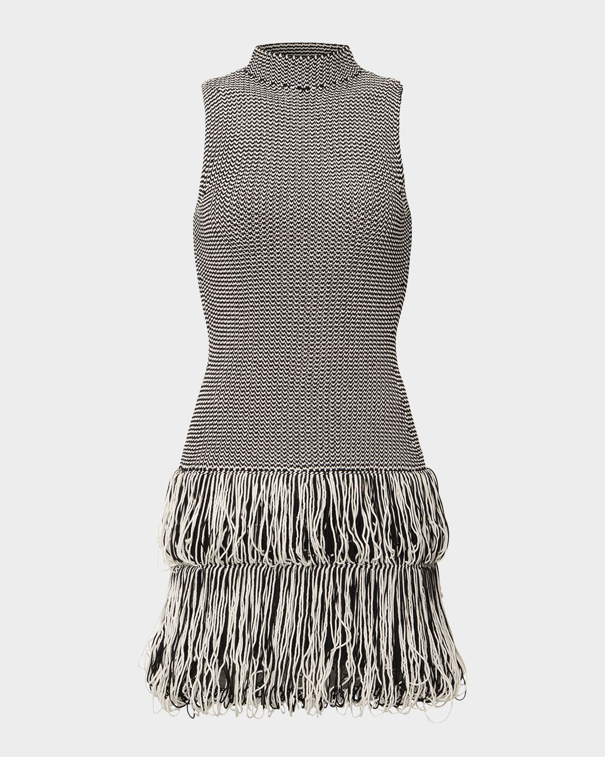 Et Ochs Pernille Textured Fringe Sleeveless Mini Dress