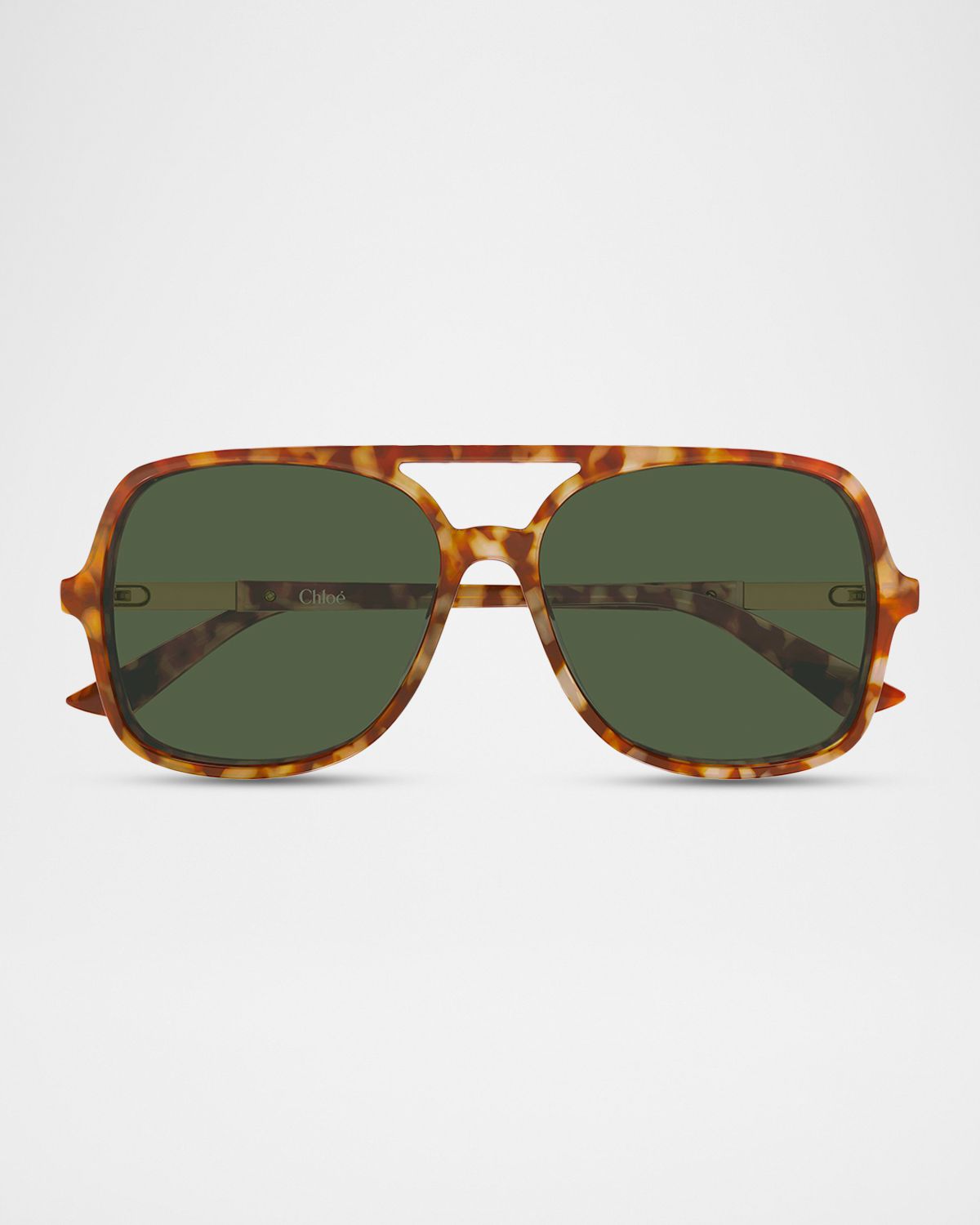 Chloe 57mm Acetate Aviator Sunglasses
