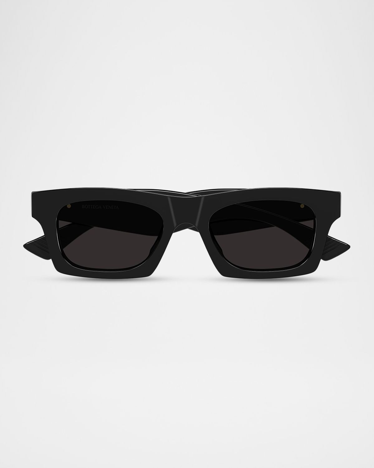 Bottega Veneta Men 's BV1457S-001 Acetate Rectangle Sunglasses