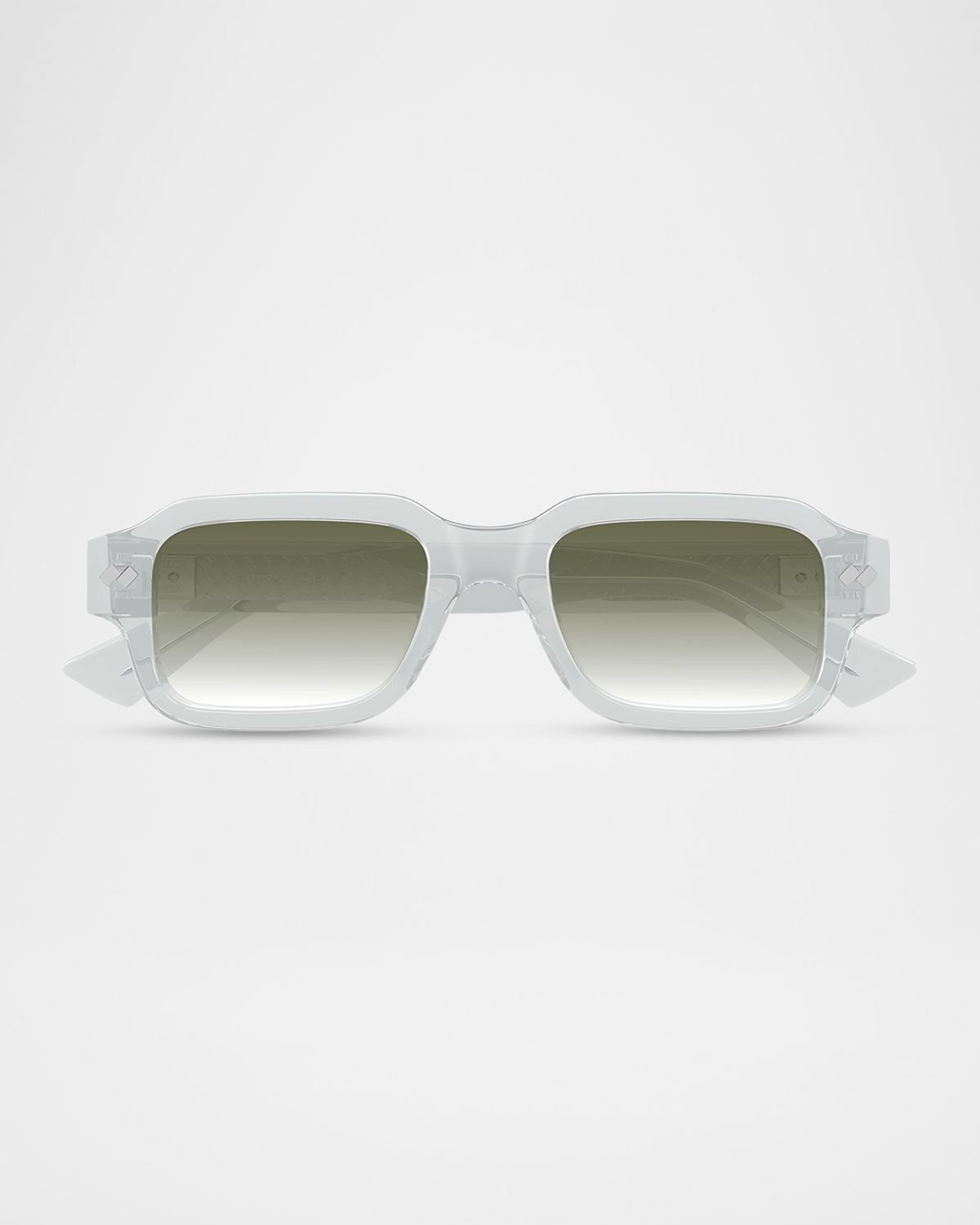 Bottega Veneta Men 's BV1442S-003 Acetate Rectangle Sunglasses