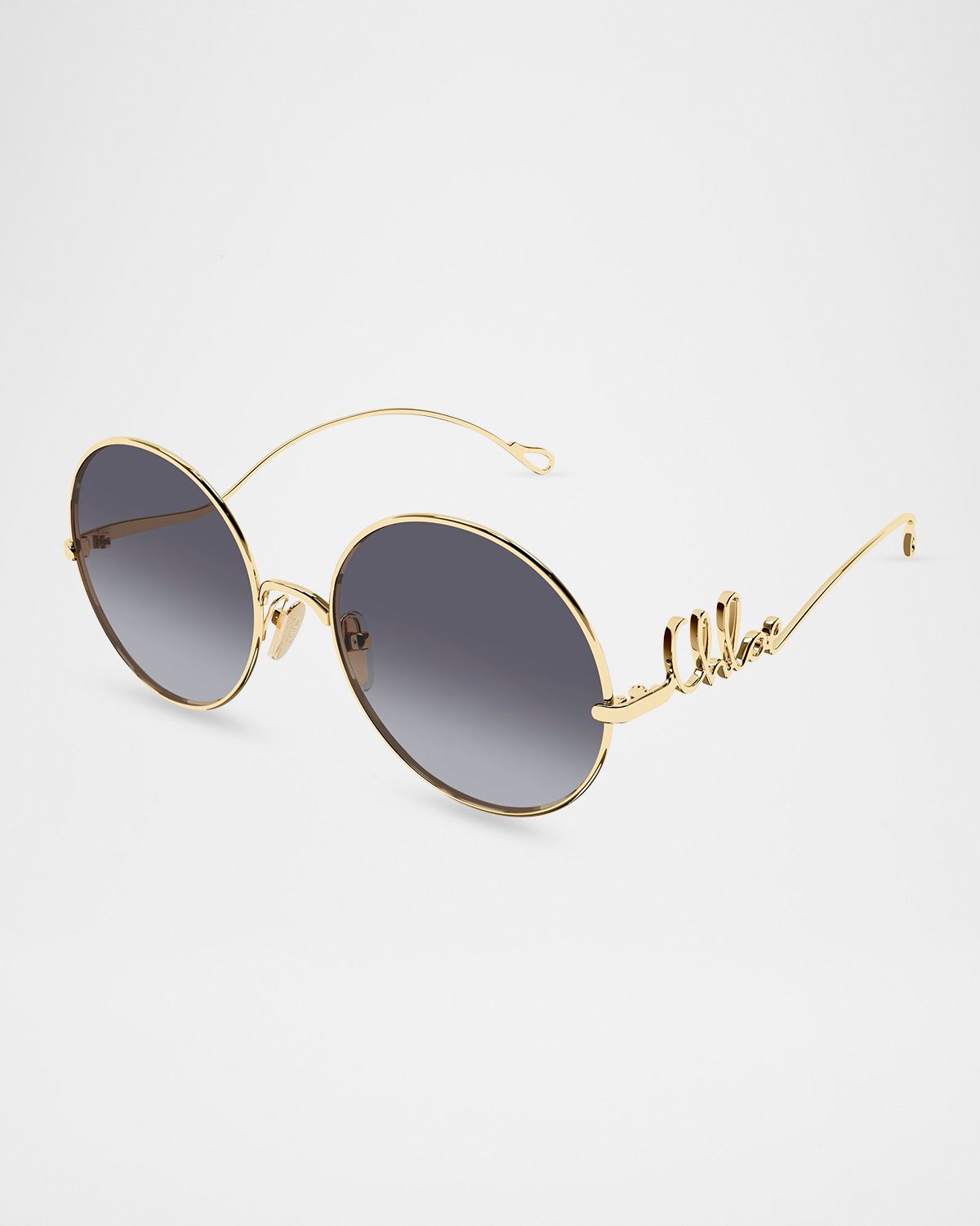 Chloe 56mm Metal Round Sunglasses