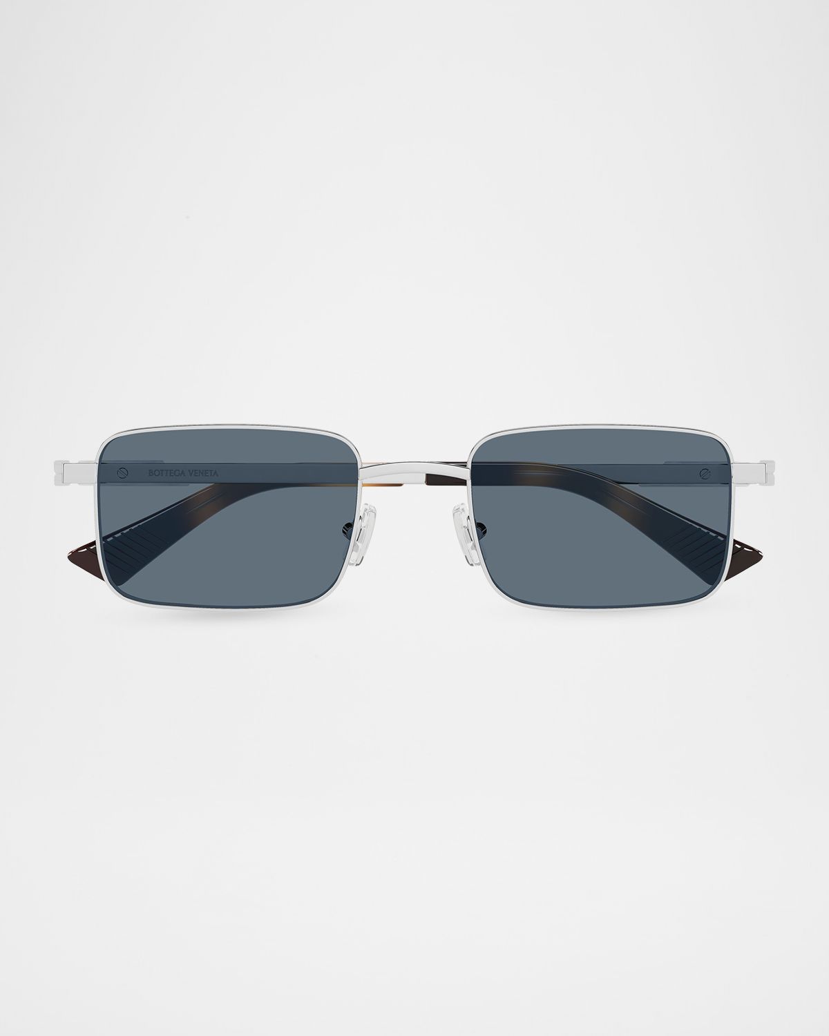 Bottega Veneta Men 's BV1469S-002 Metal Rectangle Sunglasses