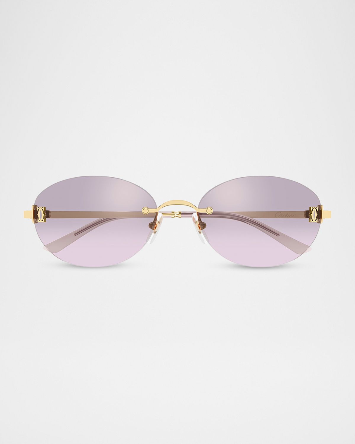 Cartier 54mm Metal Oval Sunglasses | Thumbnail 4 Cartier 54mm Metal Oval Sunglasses | Thumbnail 4