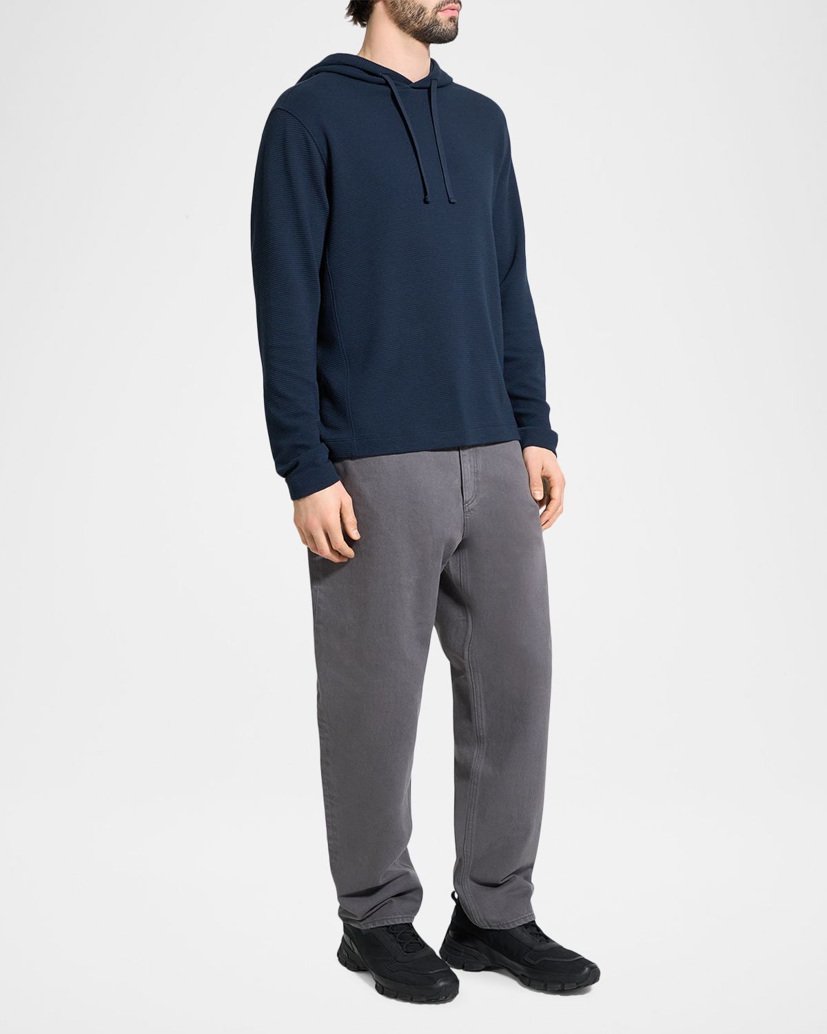 Theory Men 's Delroy Performance Jersey Hoodie