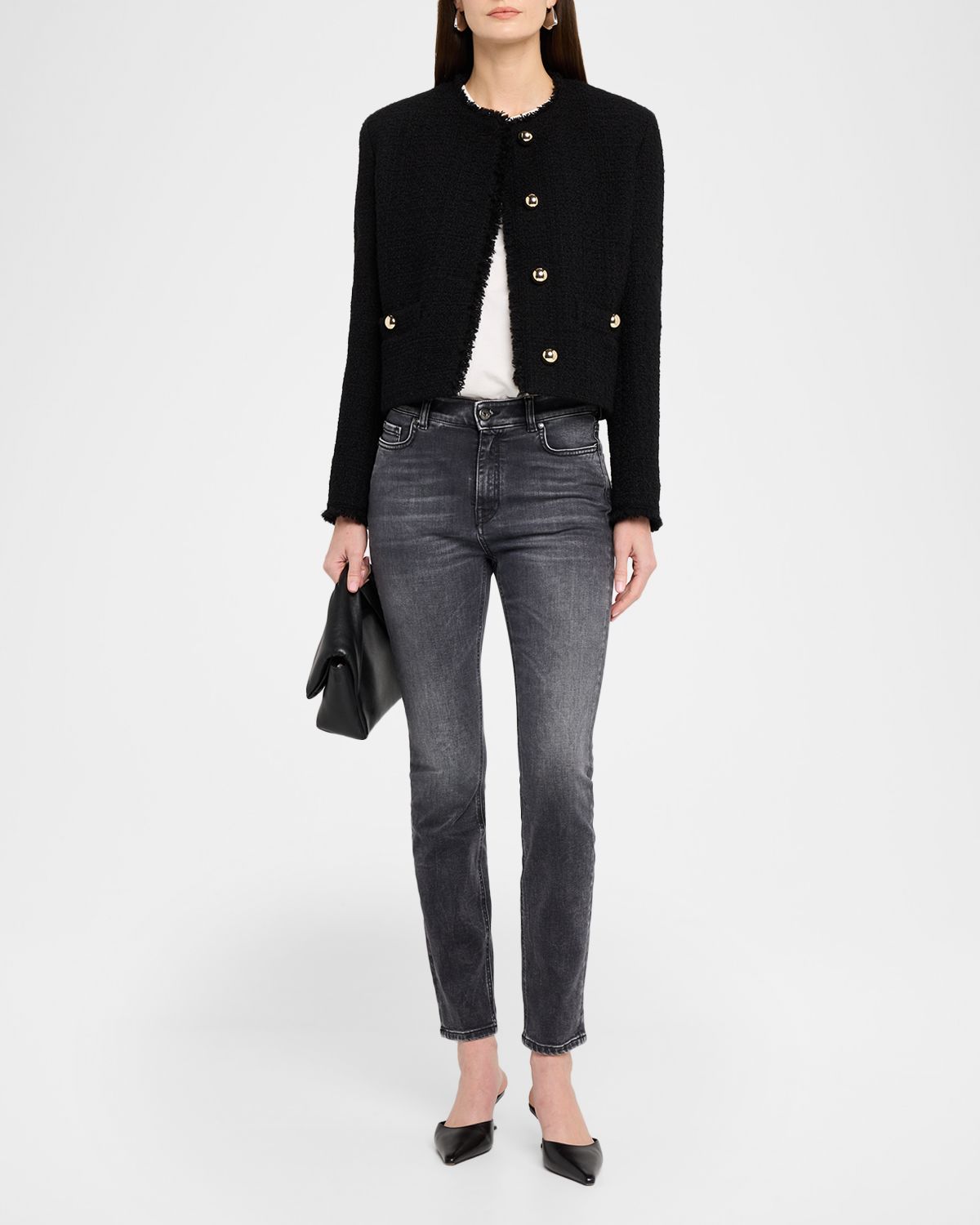 Weekend Max Mara Fringed Button-Down Jacket