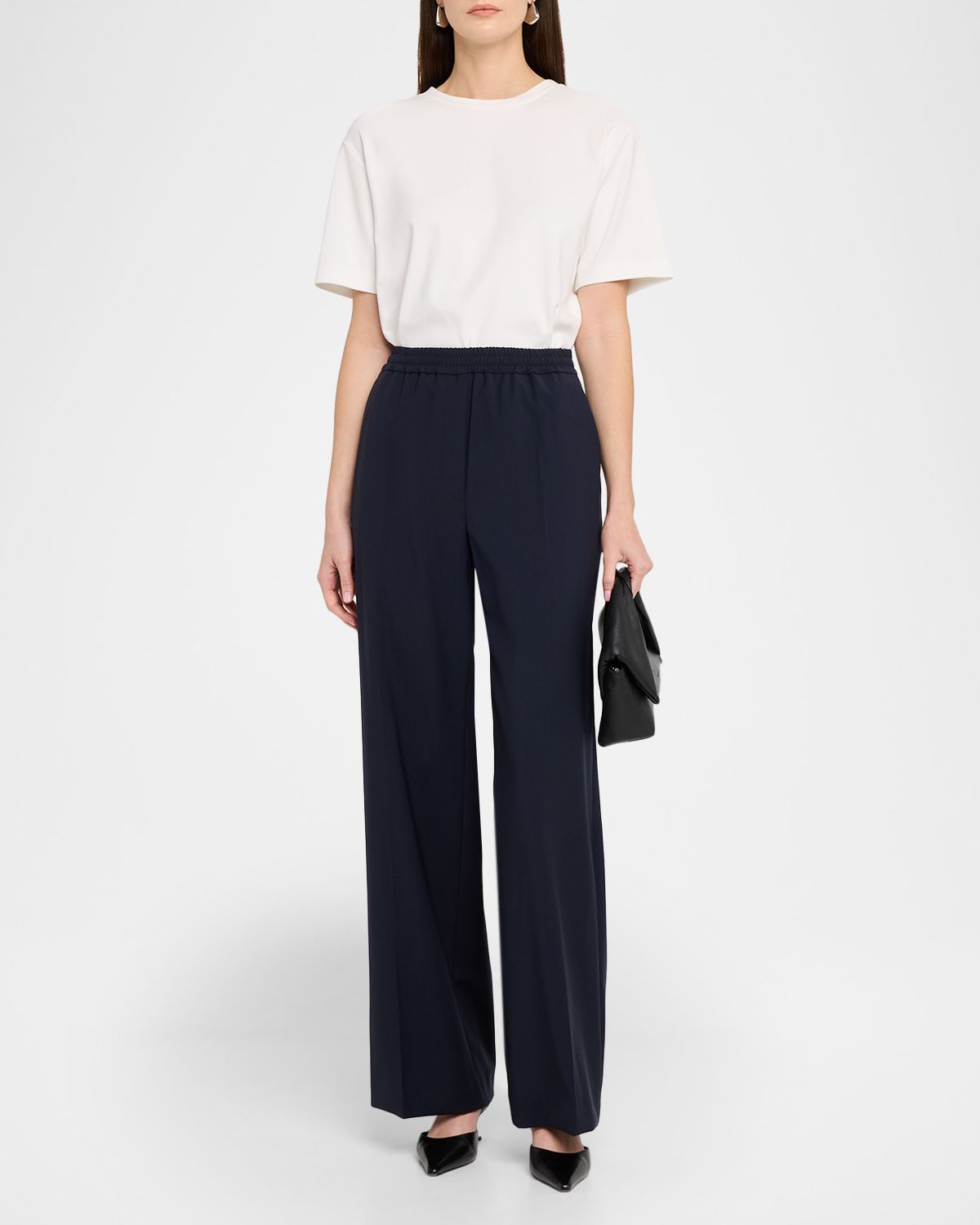 Weekend Max Mara Short-Sleeve Crewneck Cotton Jersey Tee