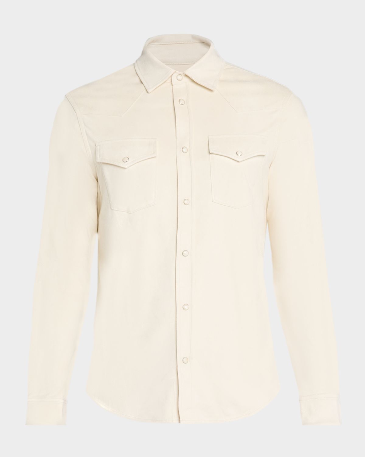 monfrere Men 's Eastwood Butter Suede Knit Western Shirt