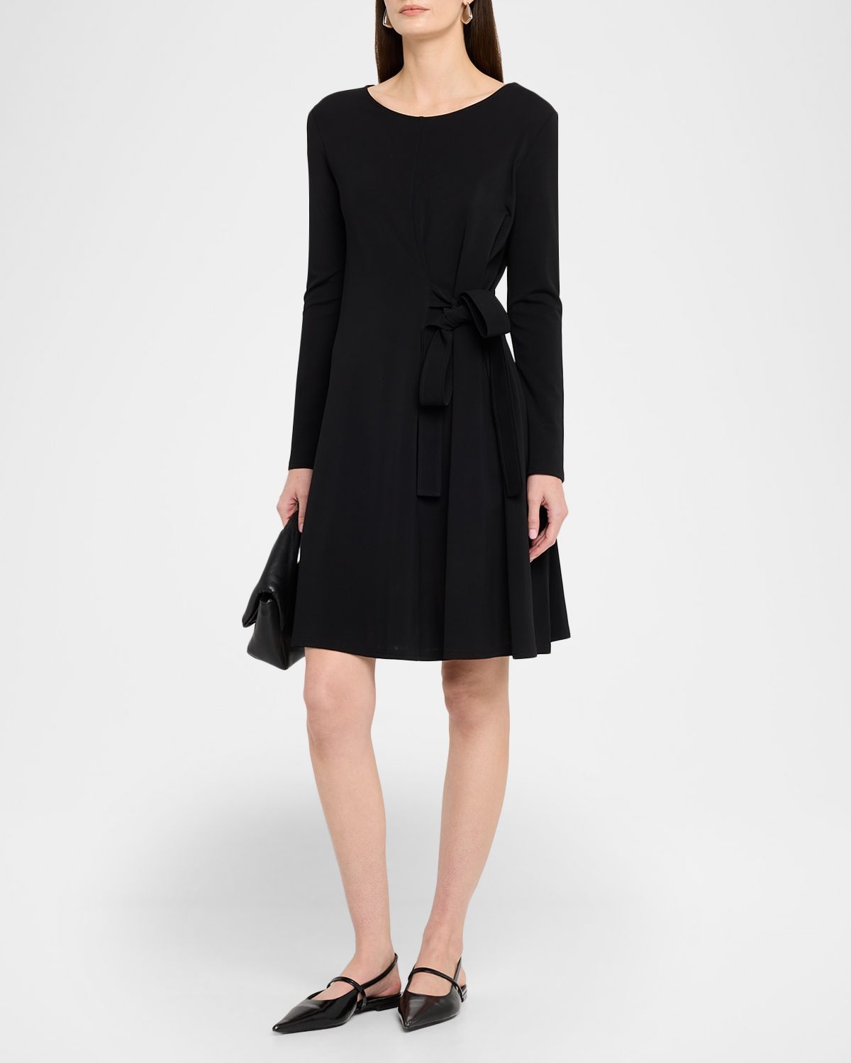 Weekend Max Mara Side-Tie Viscose Jersey Dress