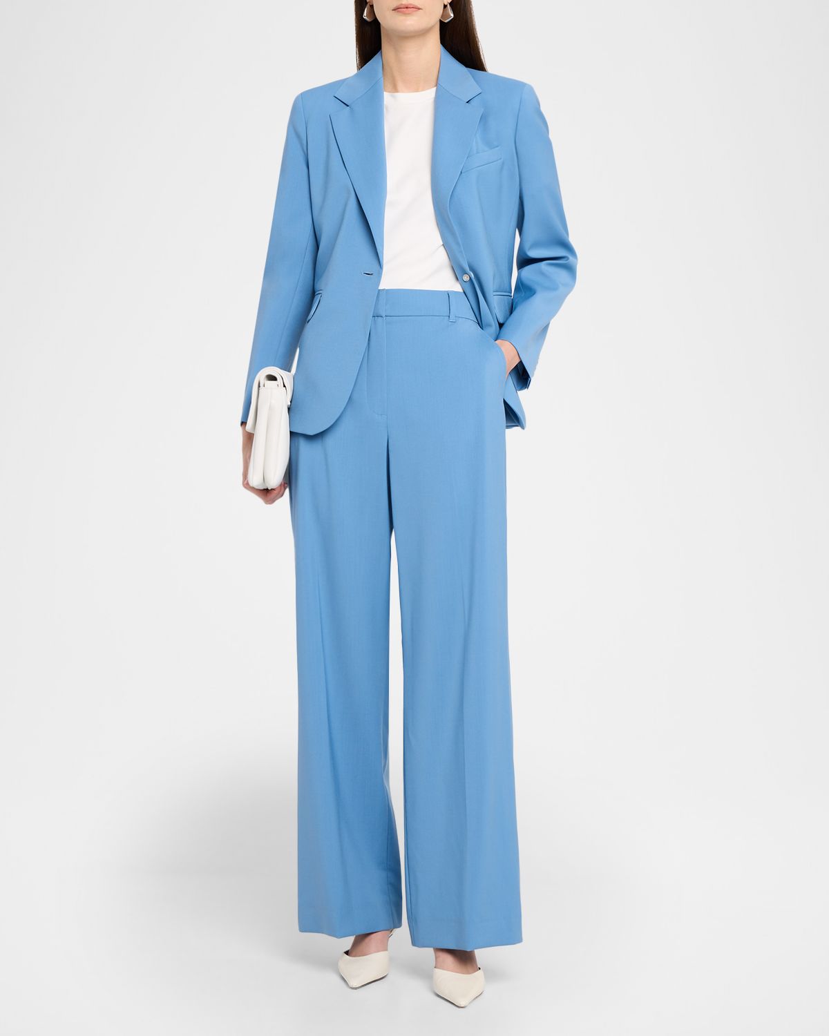 Weekend Max Mara Relaxed Stretch Wool Trousers