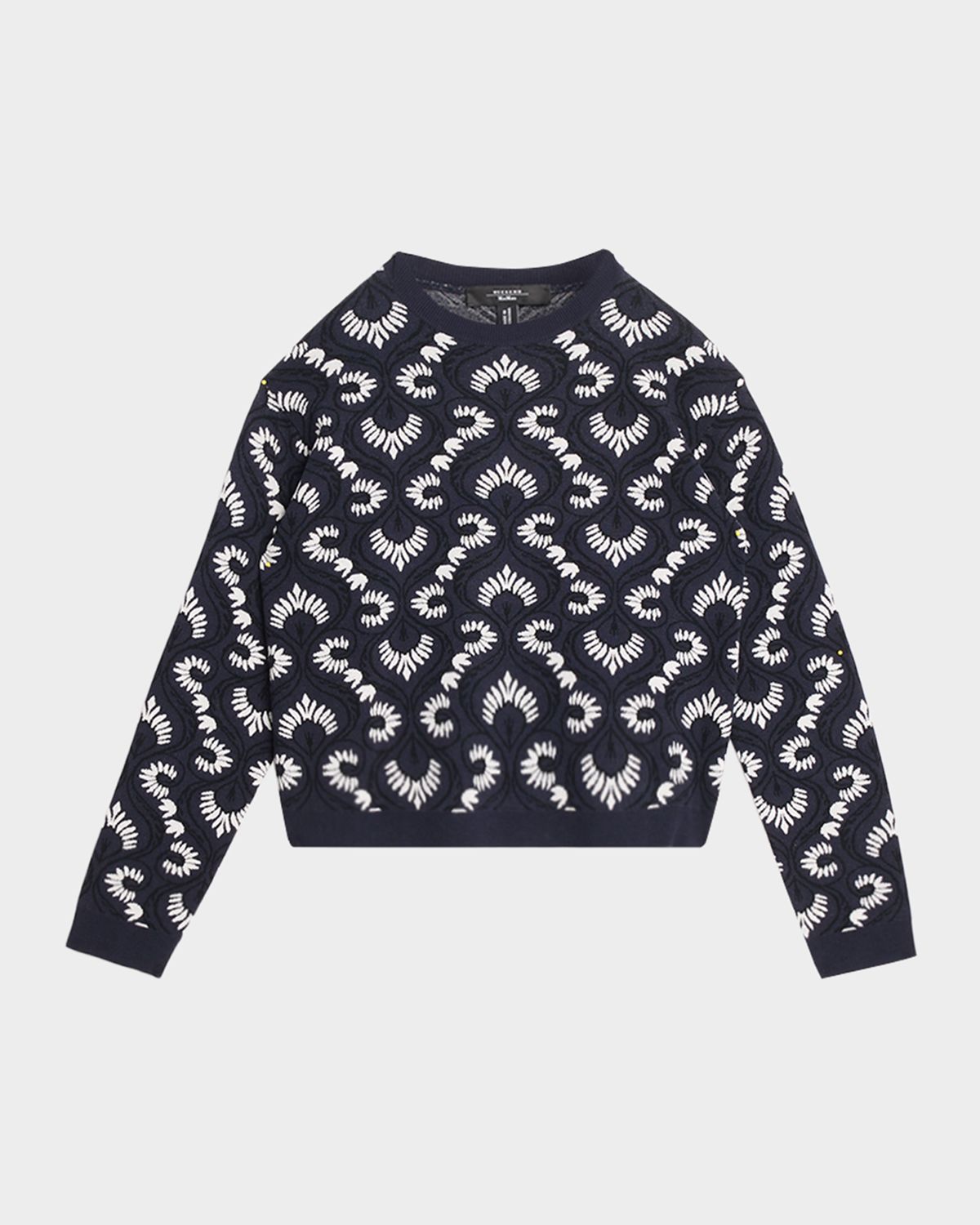 Weekend Max Mara Crewneck Jacquard Knit Sweater