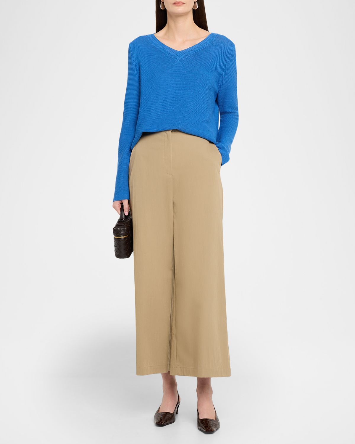 Weekend Max Mara V-Neck Cotton Knit Sweater