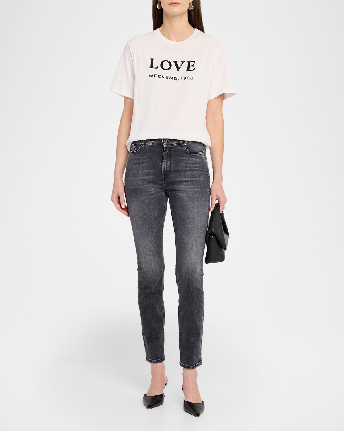 Weekend Max Mara Logo-Embroidered Cotton Jersey T-Shirt