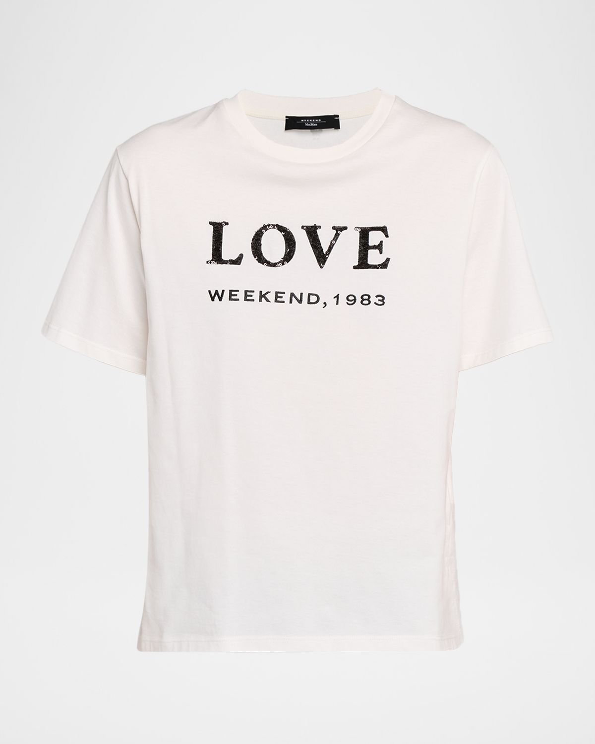 Weekend Max Mara Logo-Embroidered Cotton Jersey T-Shirt