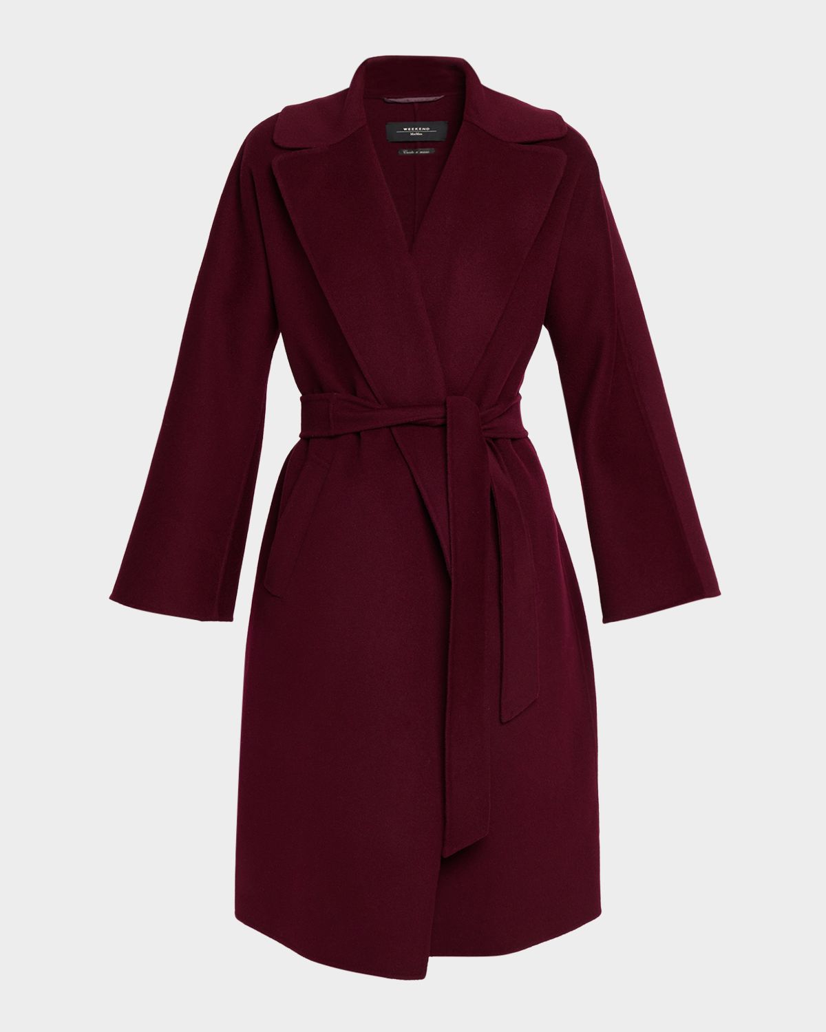 Weekend Max Mara Wrap-Front Virgin Wool Coat