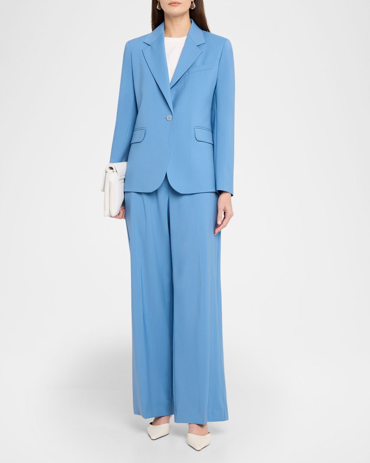 Weekend Max Mara Single-Button Stretch Wool Jacket
