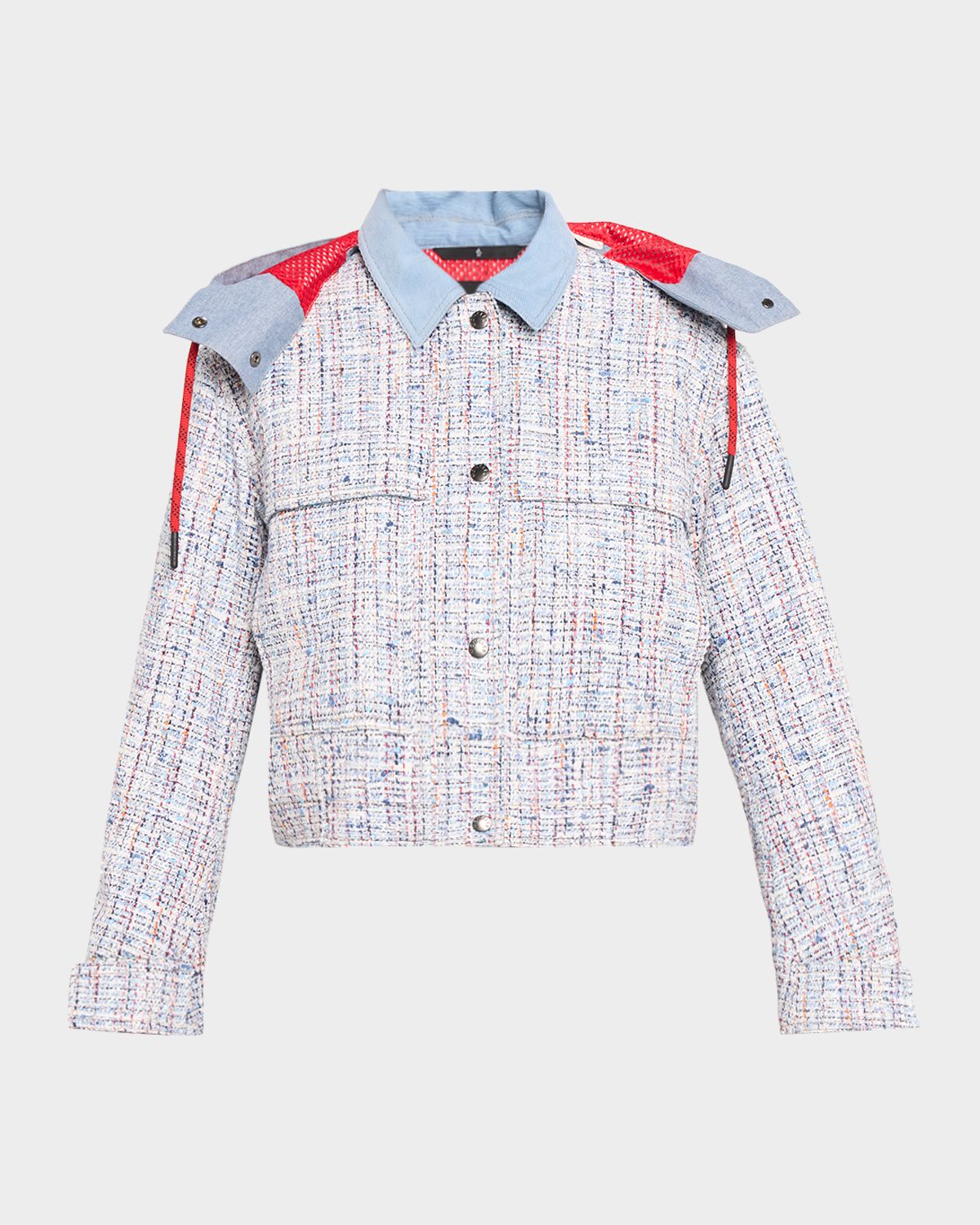 Moncler Termez Tweed Jacket with Detachable Hood | Thumbnail 6 Moncler Termez Tweed Jacket with Detachable Hood | Thumbnail 6