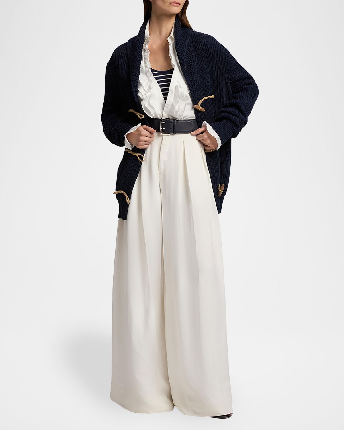 Ralph Lauren Collection Ellis Striped Scoop-Neck Tank Top