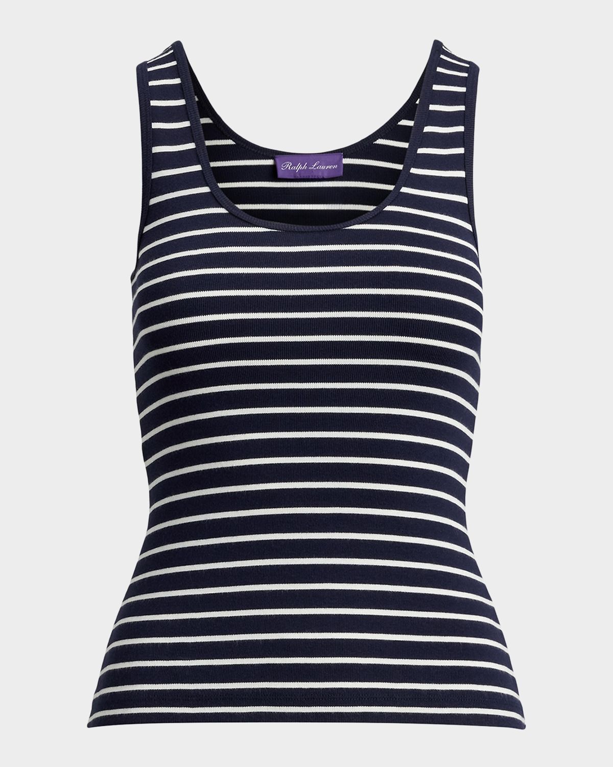 Ralph Lauren Collection Ellis Rib-Knit Striped Tank Top | Thumbnail 7 Ralph Lauren Collection Ellis Rib-Knit Striped Tank Top | Thumbnail 7