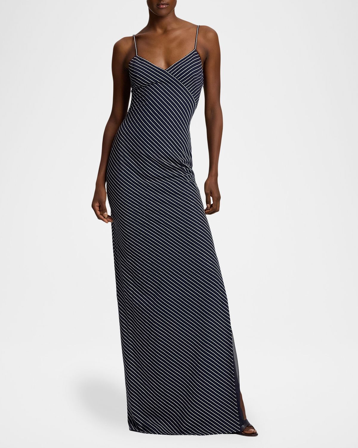 Ralph Lauren Caitlin Sequined Trench Evening Dress