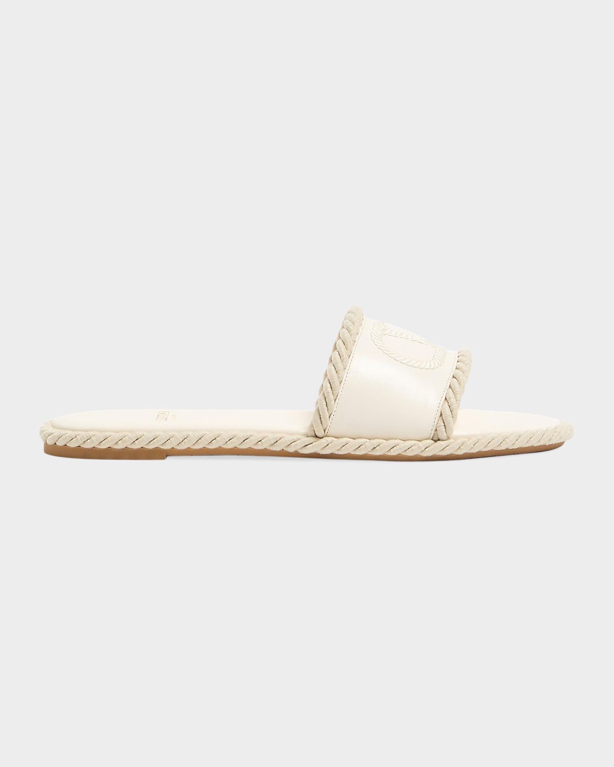 Valentino Garavani 5mm VLogo Leather Flat Slide Sandals | Thumbnail 5 Valentino Garavani 5mm VLogo Leather Flat Slide Sandals | Thumbnail 5
