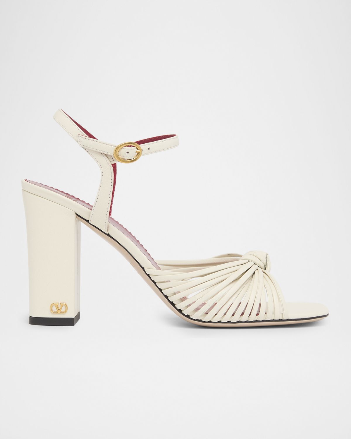 Valentino Garavani 90mm VLogo Anne Leather Block-Heel Sandals | Thumbnail 7 Valentino Garavani 90mm VLogo Anne Leather Block-Heel Sandals | Thumbnail 7