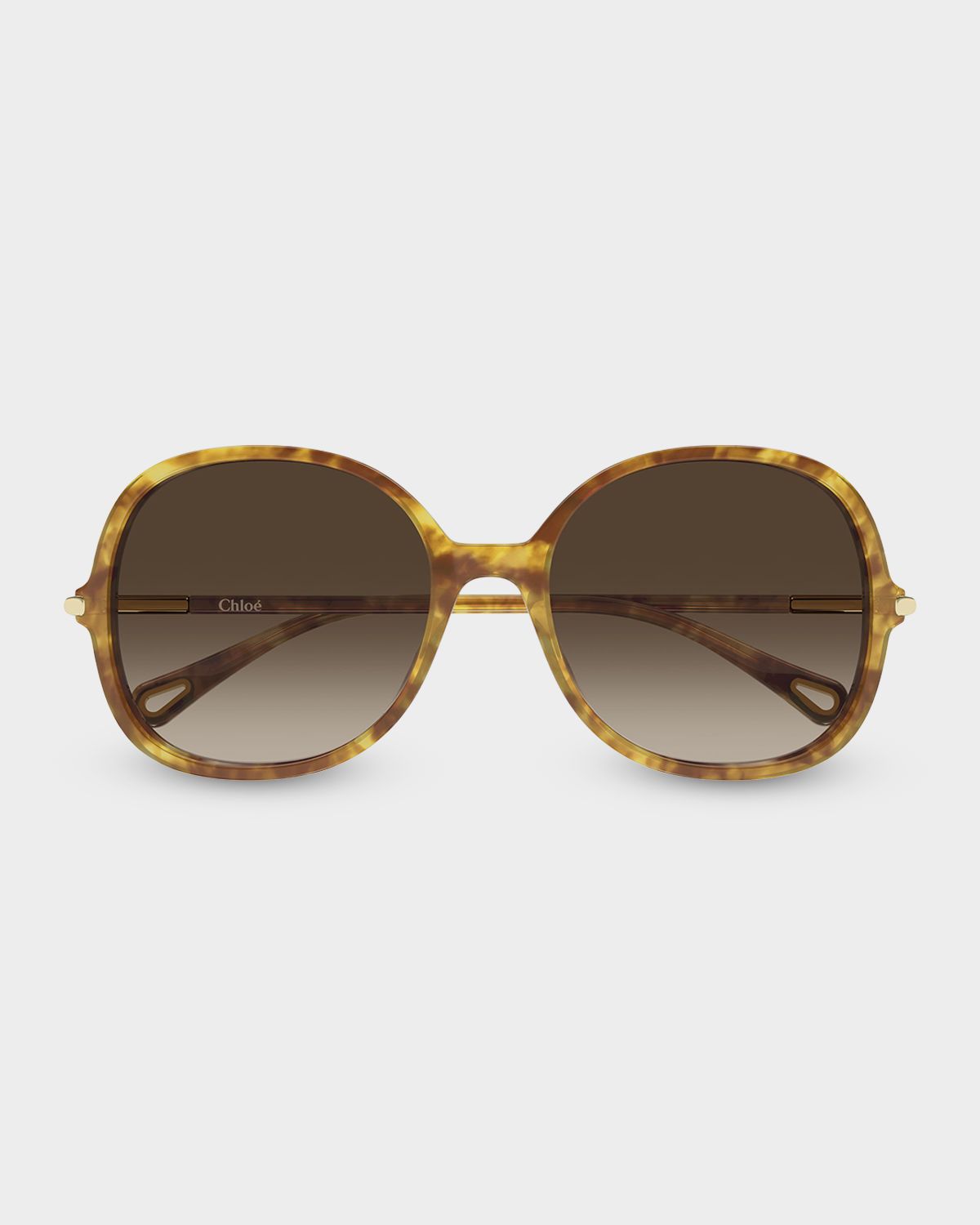 Chloe 57mm Acetate Round Sunglasses