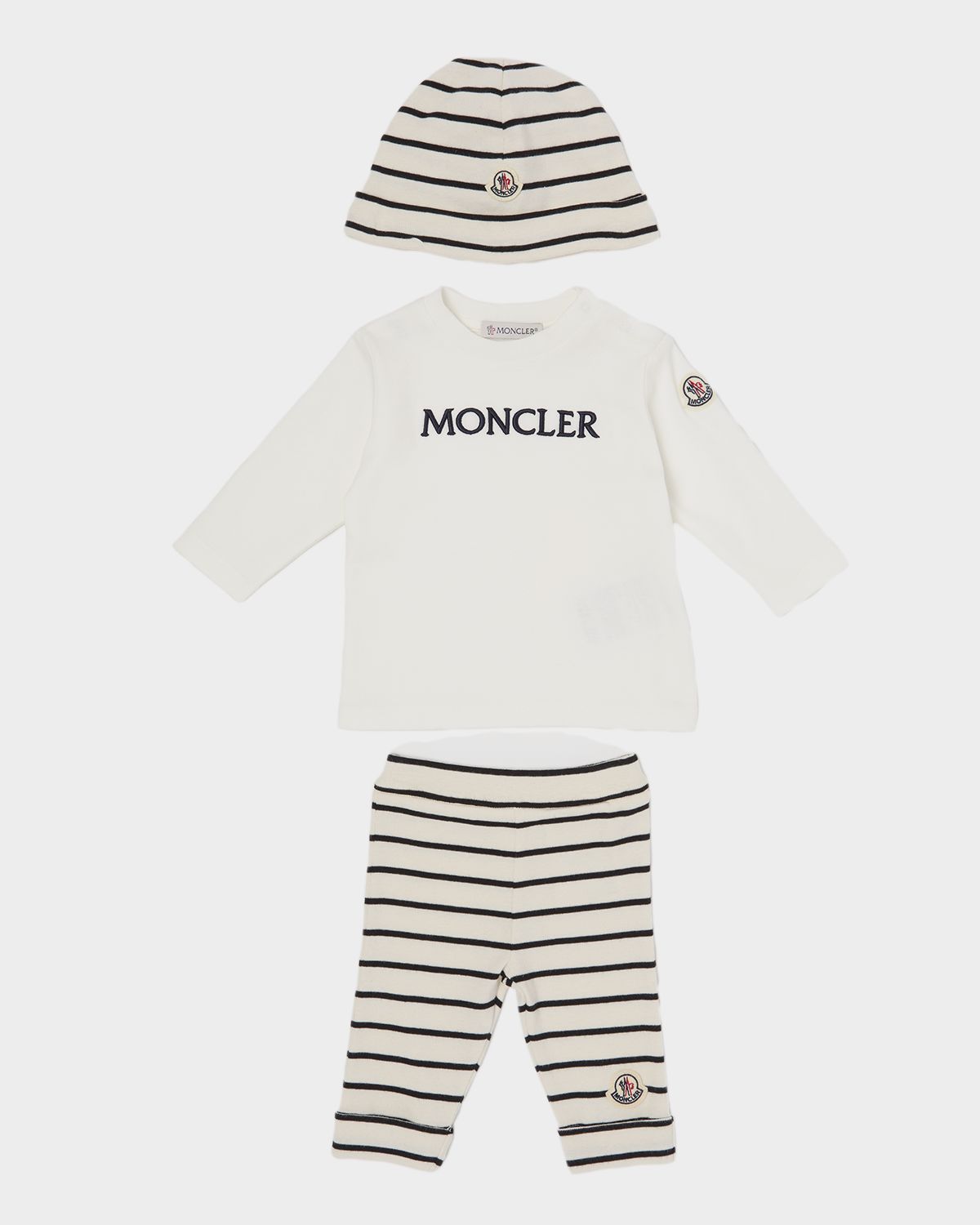 Moncler Kid 's T-Shirt, Leggings, and Bonnet Set, Size 0M-12M | Thumbnail 5 Moncler Kid 's T-Shirt, Leggings, and Bonnet Set, Size 0M-12M | Thumbnail 5