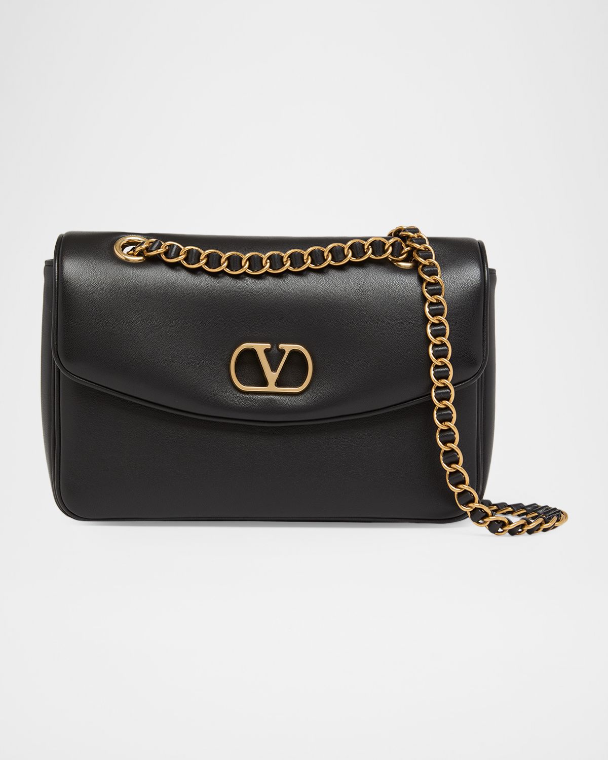 Valentino Garavani Medium Leather VLogo Shoulder Bag