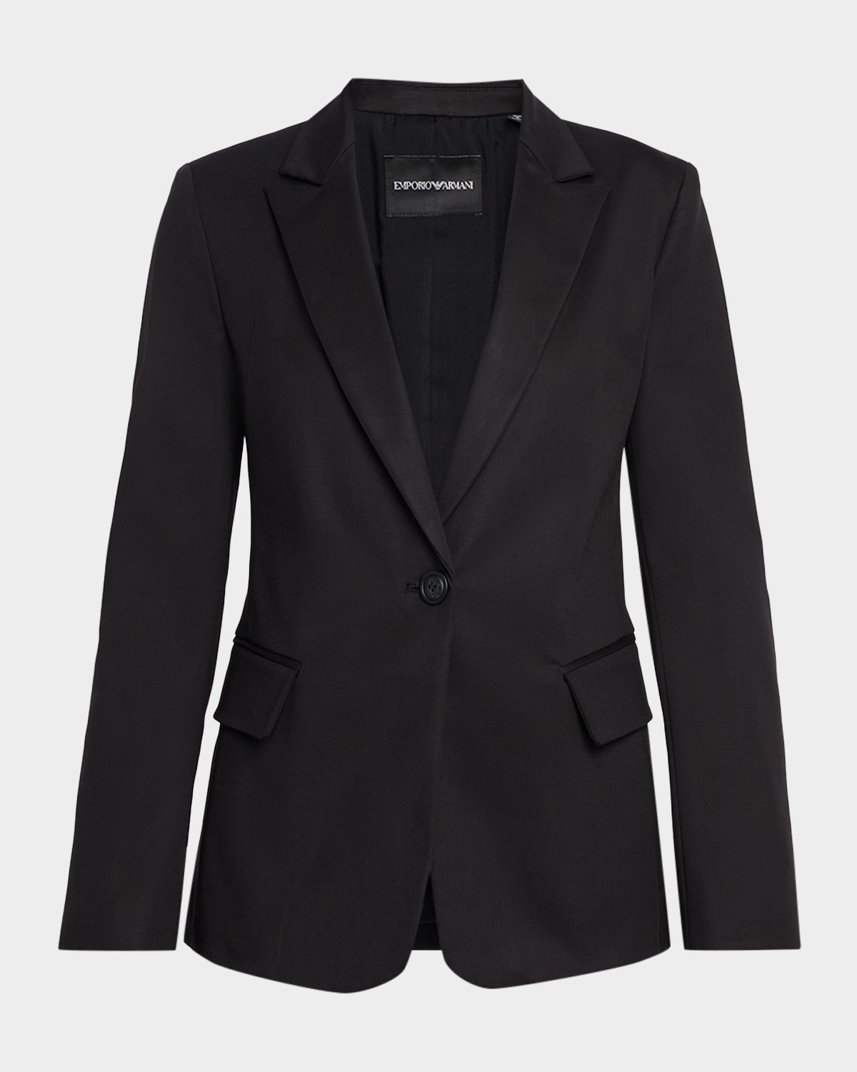 Emporio Armani Cotton Couture Single-Button Blazer
