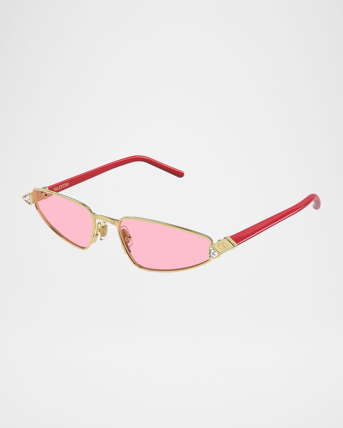 Valentino Garavani Crystal VLogo 57mm Cat-Eye Sunglasses
