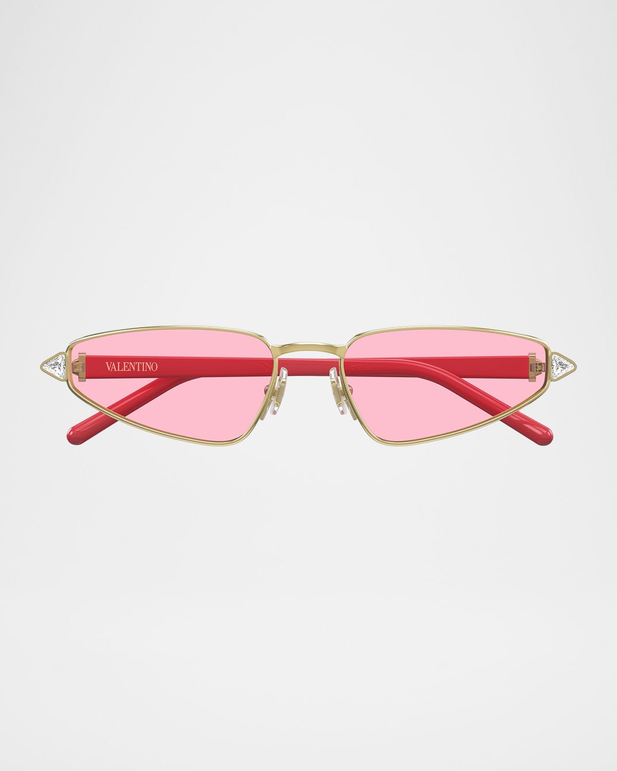 Valentino Garavani Crystal VLogo 57mm Cat-Eye Sunglasses