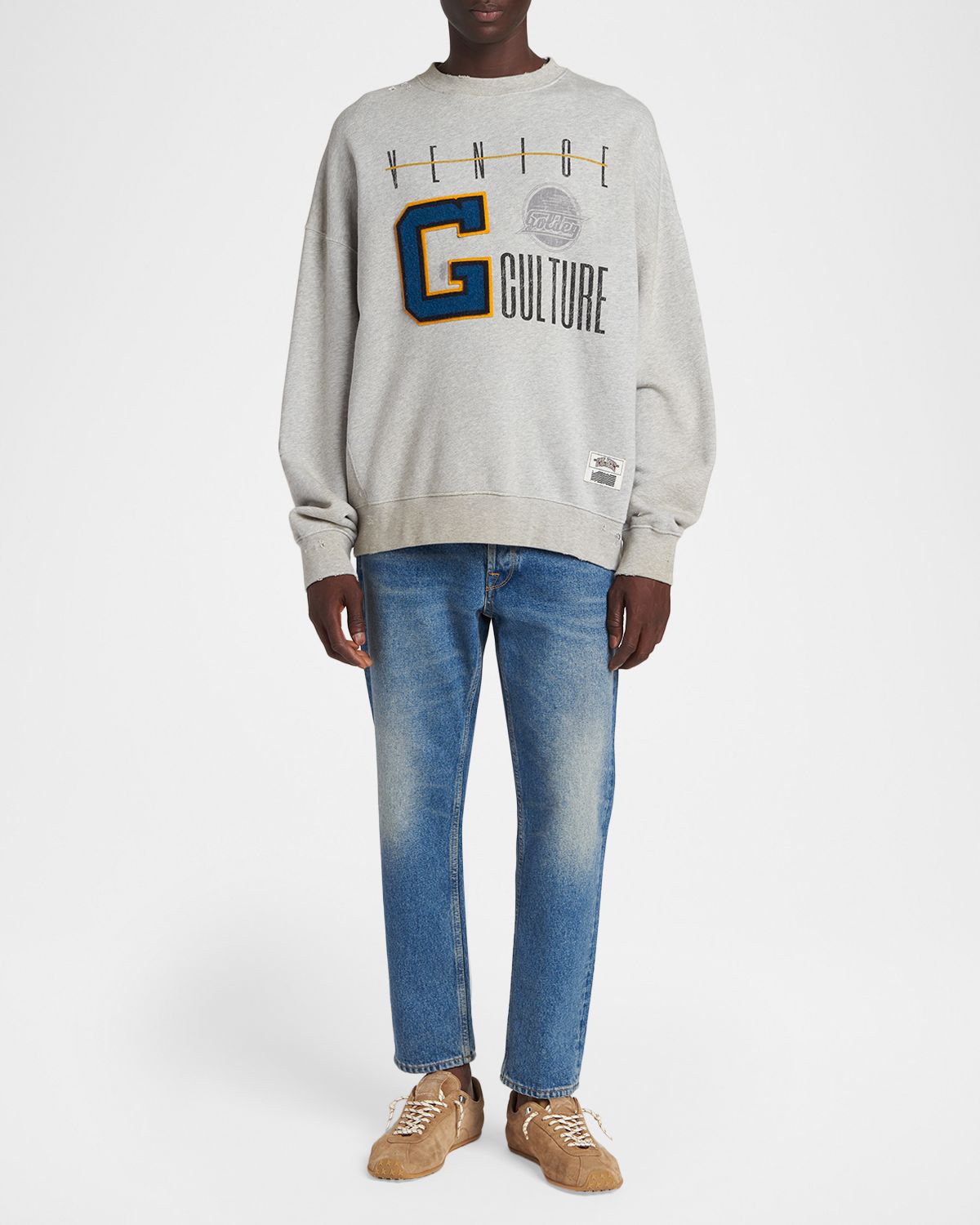 Golden Goose Men 's Journey Cotton Crewneck Sweatshirt | Thumbnail 2 Golden Goose Men 's Journey Cotton Crewneck Sweatshirt | Thumbnail 2