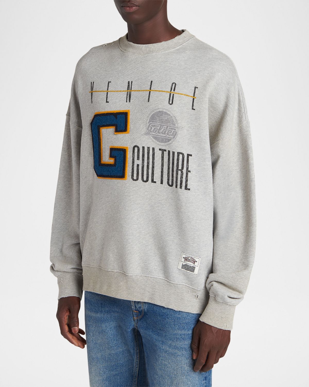 Golden Goose Men 's Journey Cotton Crewneck Sweatshirt | Thumbnail 4 Golden Goose Men 's Journey Cotton Crewneck Sweatshirt | Thumbnail 4