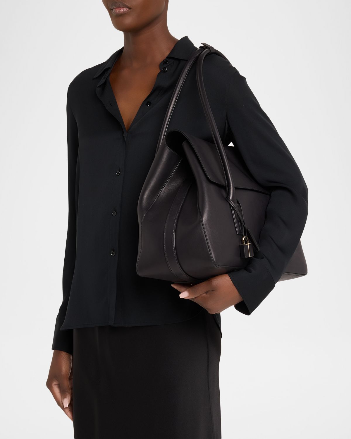 TOM FORD Leather Day Shoulder Bag